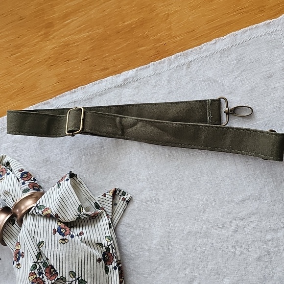 Sezane Mini Tote Bag Chance Correspondance Green - Picture 6 of 6